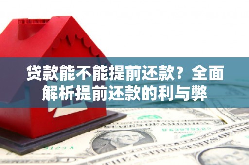 浮山贷款能不能提前还款？全面解析提前还款的利与弊