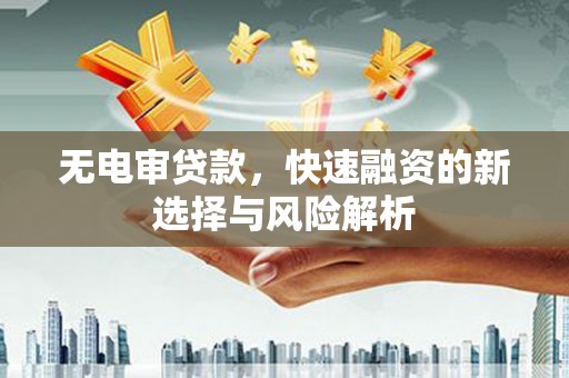 浮山无电审贷款，快速融资的新选择与风险解析