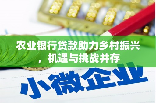 浮山农业银行贷款助力乡村振兴，机遇与挑战并存